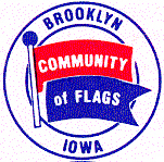 logo: Brooklyn Iowa, Community of Flags