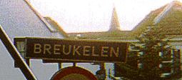 BREUKELEN place sign with houses in background